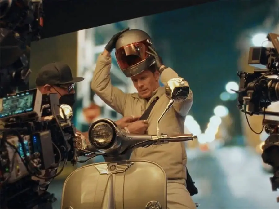 "Киллер" фильмін түсіру кезінен көрініс 