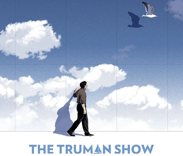Труман шоуы фильмінің постері Труман шоуы фильмінің постері