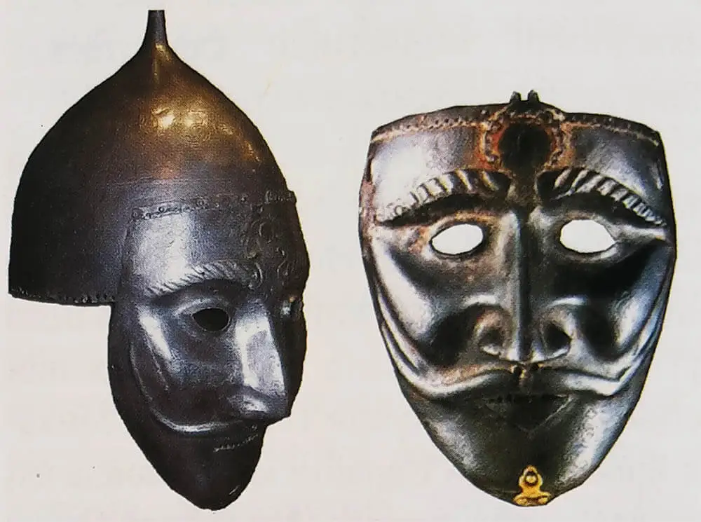 Алтын Орда жауынгерінің томагасы (бет қалқаны)