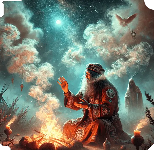 Әруаққа бата оқыған бақсы