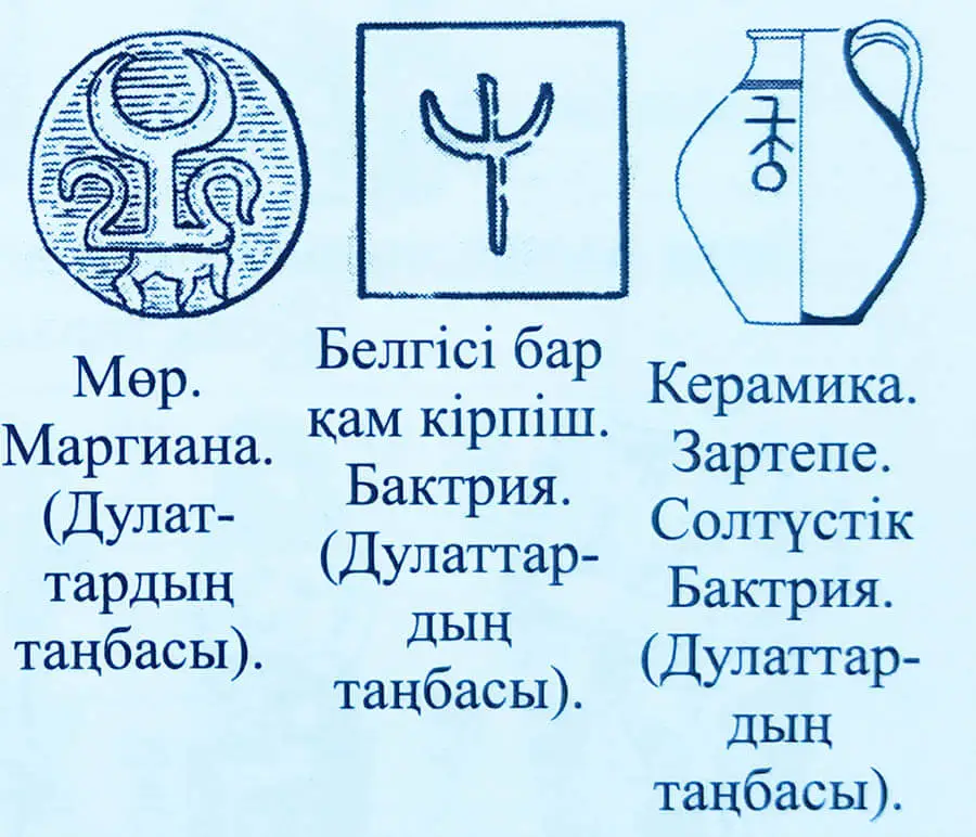 Мөр Маргиана. Дулаттардың таңбасы
