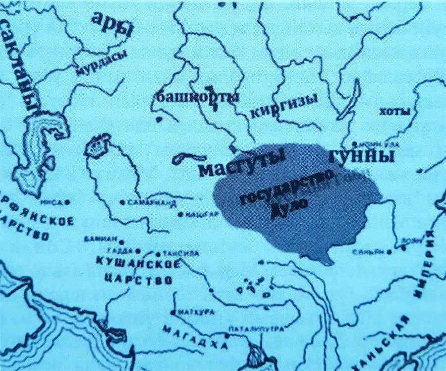 Дулат мемлекетінің картасы