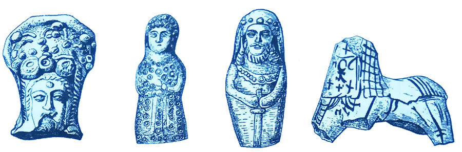 Ежелгі Маргиана мүсіндеріндегі Дулаттардың таңбасы