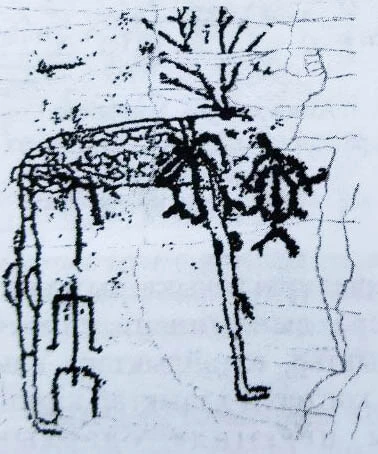 Мыңүйсін ойпатындағы Үйсін тайпасының таңбалары. Петроглиф
