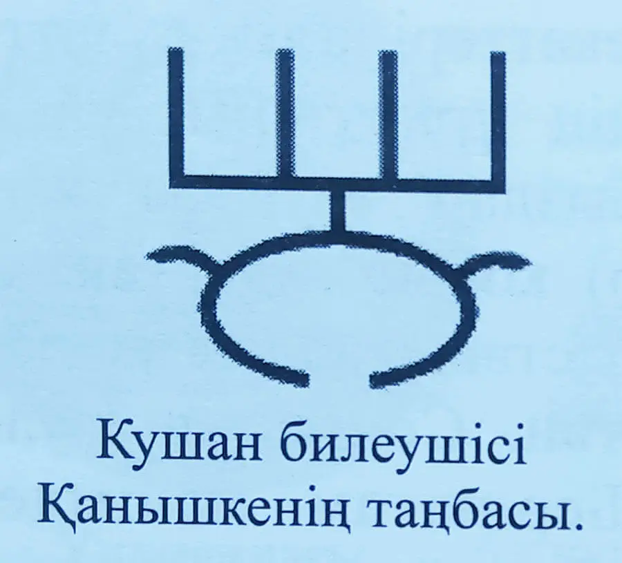 Кушан билеушісі Қанышкенің таңбасы