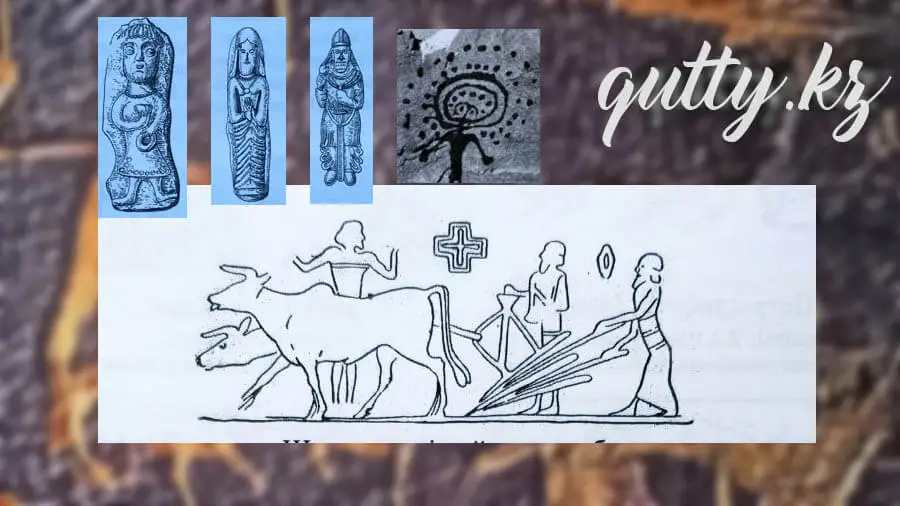 Шумерлердегі тең тарапты айқыш таңбасы. Күн құдайына мінәжәт белгісі