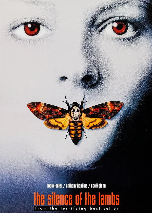 "Қозылар үнсіздігі" триллерінің постері "Қозылар үнсіздігі" триллерінің постері