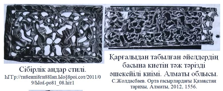 Мыңүйсін ойпатынан табылған Үйсіндер жасаған аң стилі қолөнер туындылары