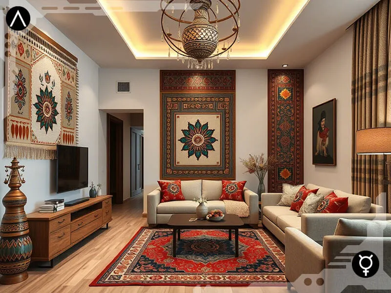 Ою мен өрнектелген интерьер